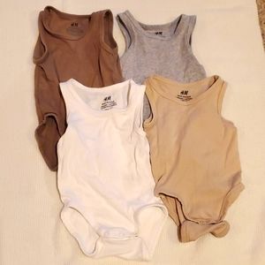 4 pack neutral onesies
